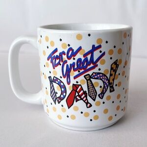 Vintage 1990s For a Great Dad Mug Fathers Day